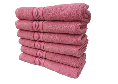 Luxury Soft Cotton Bath Towels - Pack of 6