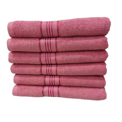 Luxury Soft Cotton Bath Towels - Pack of 6